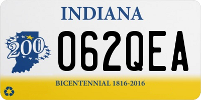 IN license plate 062QEA