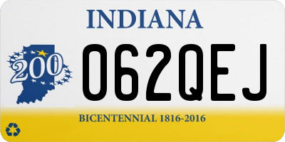 IN license plate 062QEJ