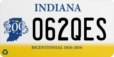 IN license plate 062QES