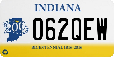 IN license plate 062QEW