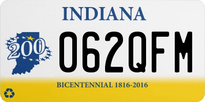 IN license plate 062QFM