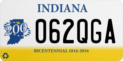 IN license plate 062QGA