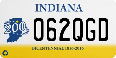 IN license plate 062QGD