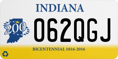 IN license plate 062QGJ