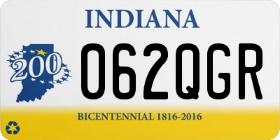IN license plate 062QGR