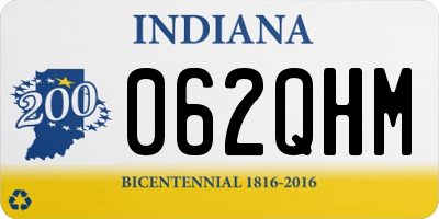 IN license plate 062QHM