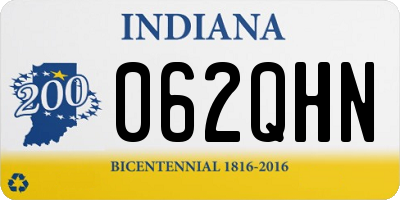 IN license plate 062QHN