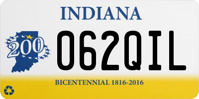 IN license plate 062QIL