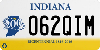 IN license plate 062QIM