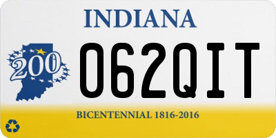 IN license plate 062QIT