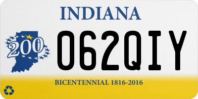 IN license plate 062QIY