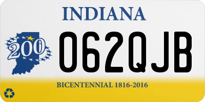 IN license plate 062QJB