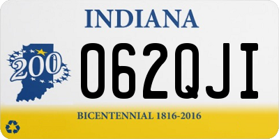 IN license plate 062QJI