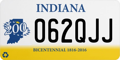 IN license plate 062QJJ