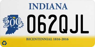 IN license plate 062QJL