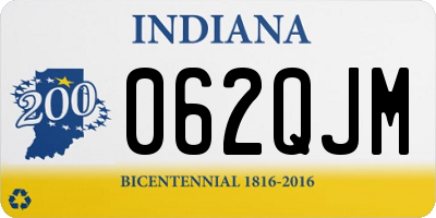 IN license plate 062QJM