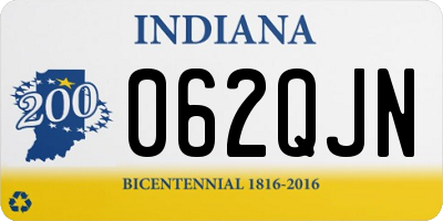 IN license plate 062QJN