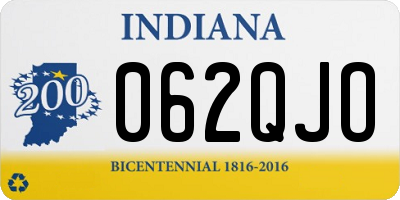 IN license plate 062QJO