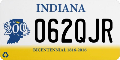 IN license plate 062QJR