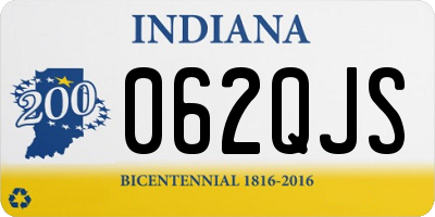 IN license plate 062QJS