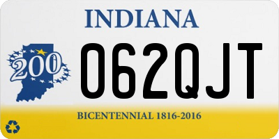 IN license plate 062QJT