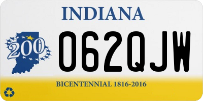IN license plate 062QJW