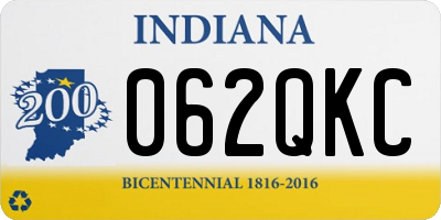 IN license plate 062QKC