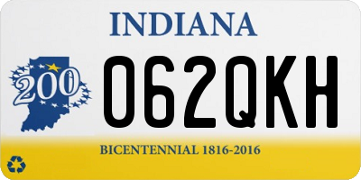 IN license plate 062QKH