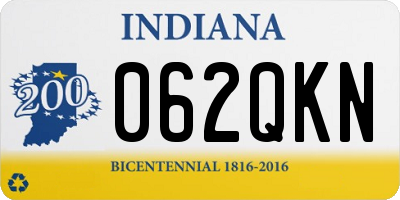 IN license plate 062QKN