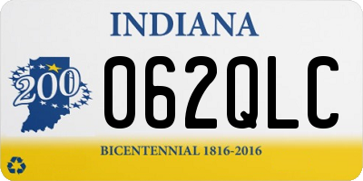 IN license plate 062QLC