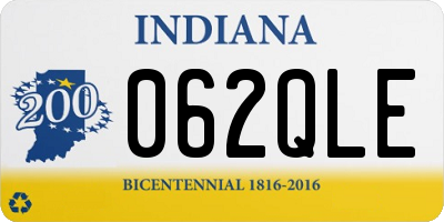 IN license plate 062QLE