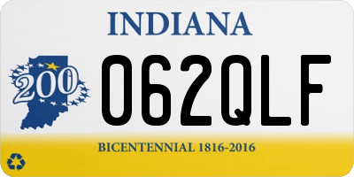 IN license plate 062QLF