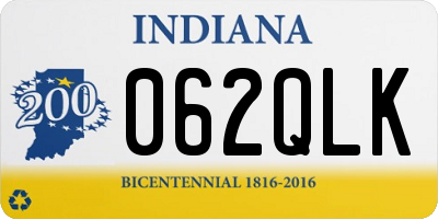 IN license plate 062QLK