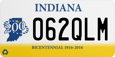 IN license plate 062QLM