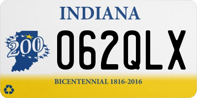 IN license plate 062QLX