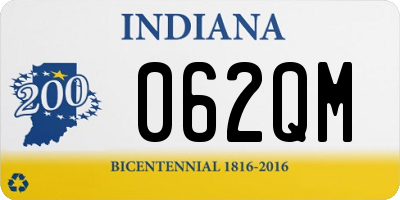 IN license plate 062QM