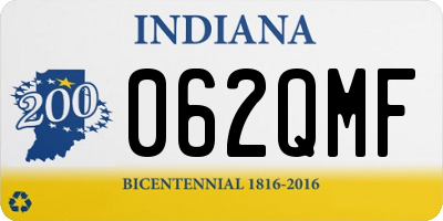 IN license plate 062QMF