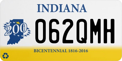 IN license plate 062QMH