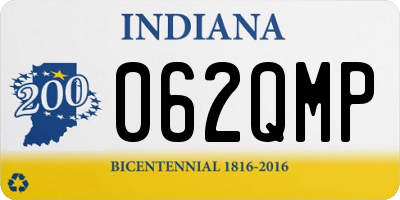 IN license plate 062QMP
