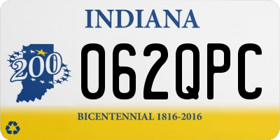 IN license plate 062QPC