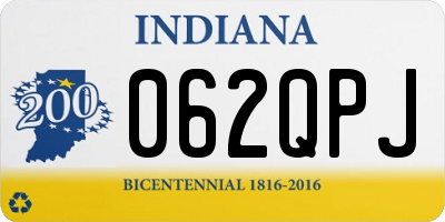 IN license plate 062QPJ