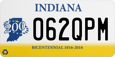 IN license plate 062QPM