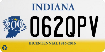 IN license plate 062QPV