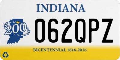 IN license plate 062QPZ