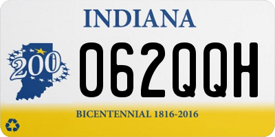 IN license plate 062QQH