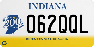 IN license plate 062QQL