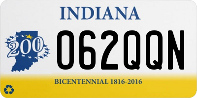 IN license plate 062QQN
