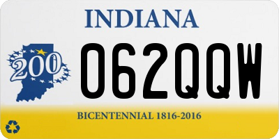 IN license plate 062QQW