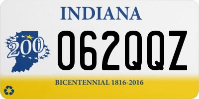 IN license plate 062QQZ