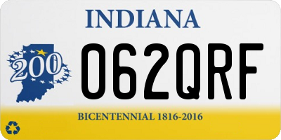 IN license plate 062QRF